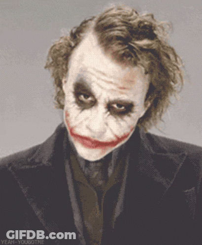 Close Up Joker Face Yeah-Yougotme GIF