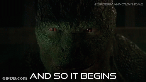Close Up Lizard Saying And So It Begins GIF