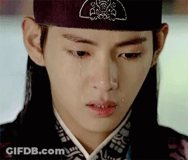 Close-Up Man Crying Tears GIF