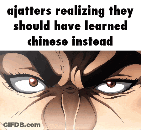 Close Up Man Face Ajotters Realizing They Should Have Learned Chinese Instead GIF