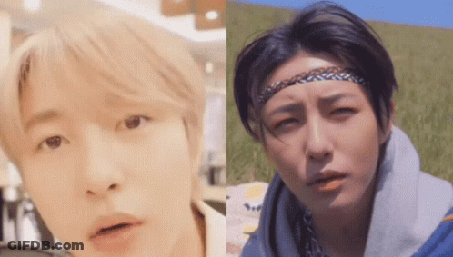 Close Up Man Face And Woman Face GIF