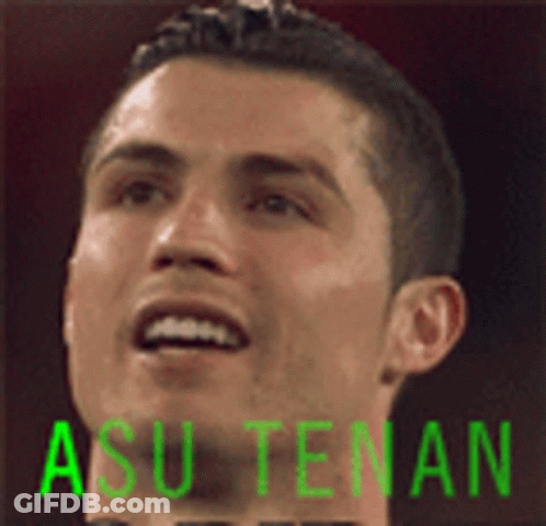 Close Up Man Face Asu Tenant Green Letters GIF