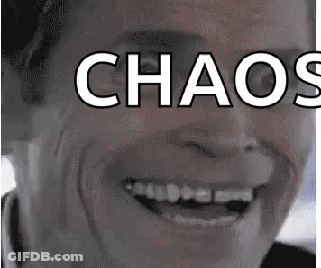 Close Up Man Face Chaos GIF