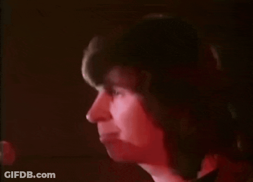 Close Up Man Face Dark Room Red Lights GIF