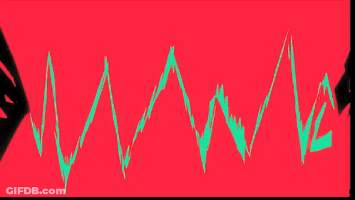 Close Up Man Face Green Eyes Red Line From Mouth GIF