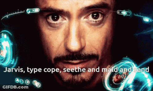 Close Up Man Face Harvis Type Cope Seethe And Mad And Sen GIF
