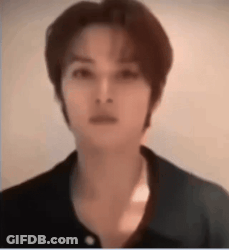 Close Up Man Face Looking At Camera GIF