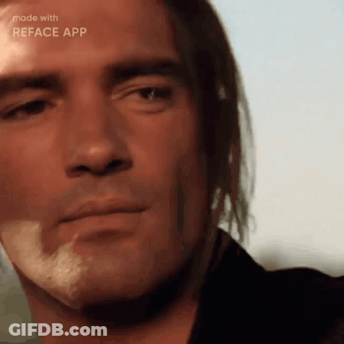 Close Up Man Face Made With Reface App GIF