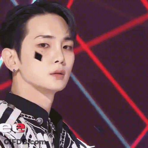 Close Up Man Face Purple Background GIF