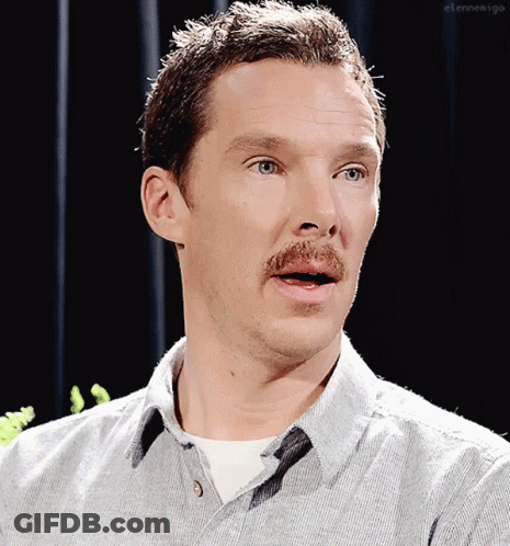 Close Up Man Face Saying Elenenigo GIF