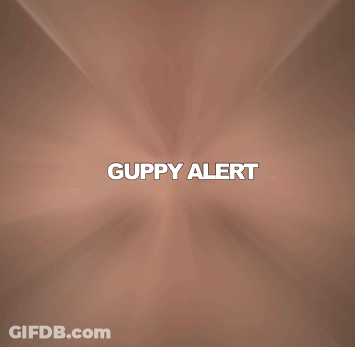Close Up Man Face Saying Guppy Alert GIF