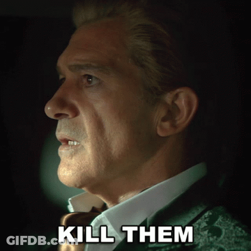 Close Up Man Face Saying Kill Them GIF