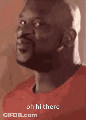 Close Up Man Face Saying Oh Hi There GIF