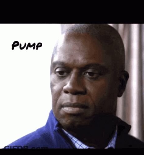 Close Up Man Face Saying Pump GIF