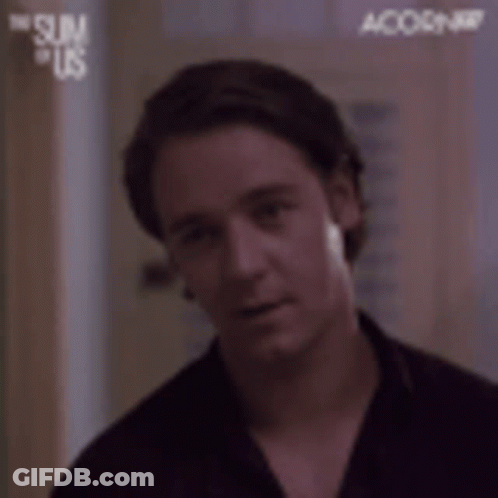 Close-Up Man Face Saying Scouts Honor GIF