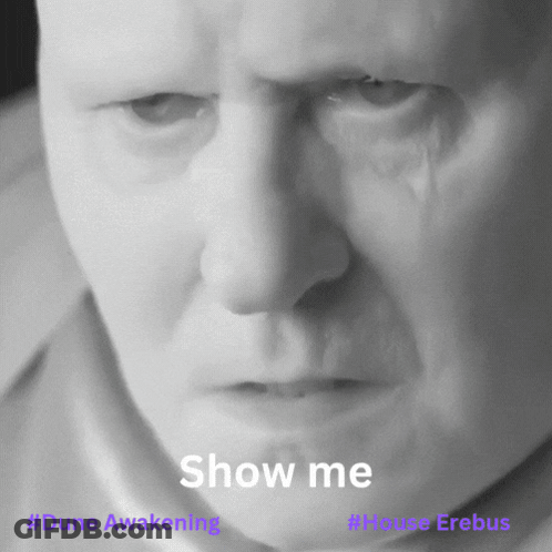 Close Up Man Face Saying Show Me GIF