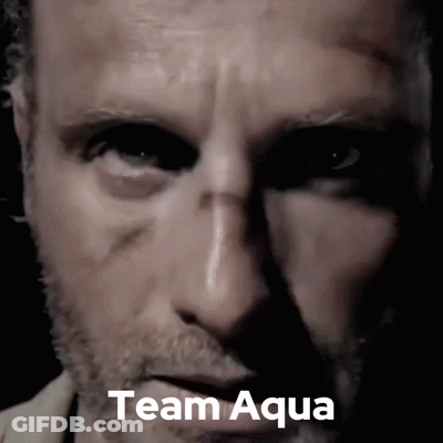 Close Up Man Face Saying Team Aqua GIF