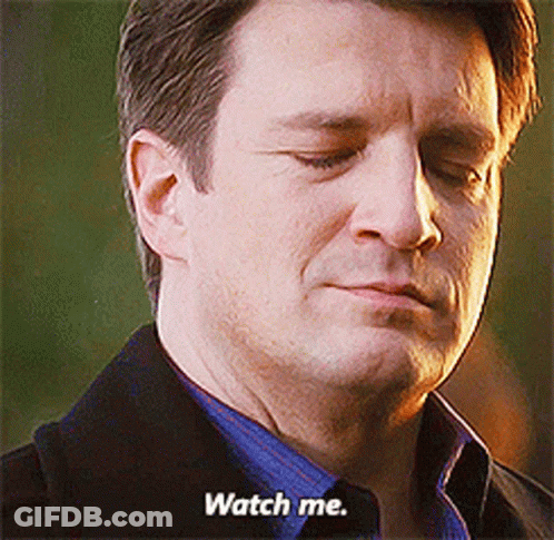 Close Up Man Face Saying Watch Me GIF