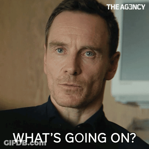 Close Up Man Face Saying What's Going On GIF