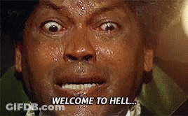 Close Up Man Face Welcome To Hell GIF