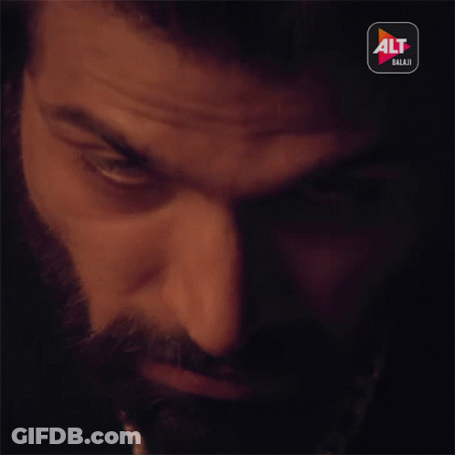 Close Up Man Face With Alt Balaji Logo GIF