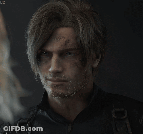 Close Up Man Face With CC GIF