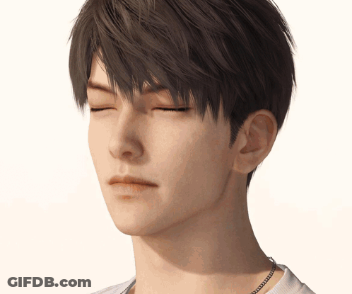 Close Up Man Face With Closed Eyes GIF