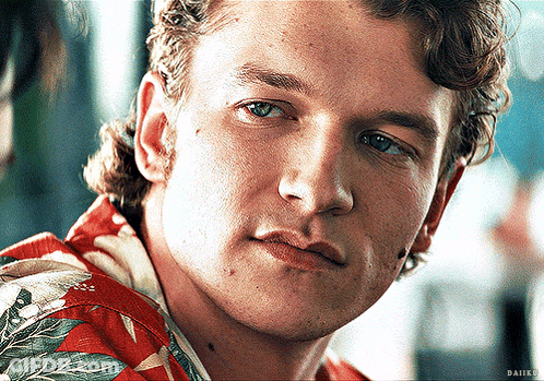 Close Up Man Face With Daiiku Text GIF