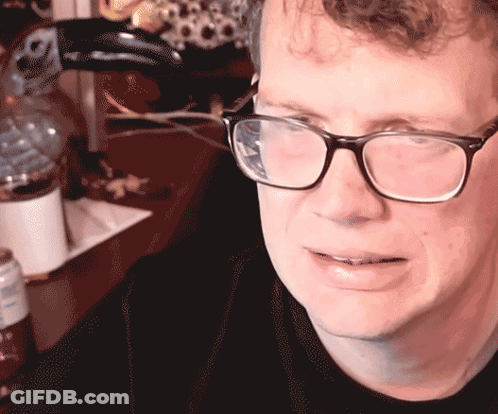 Close Up Man Face With Eyes Closed GIF