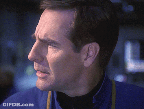 Close Up Man Face With Letter L GIF