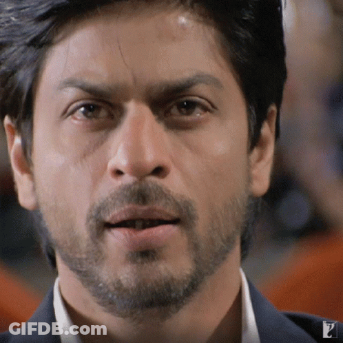 Close Up Man Face With Letter P GIF