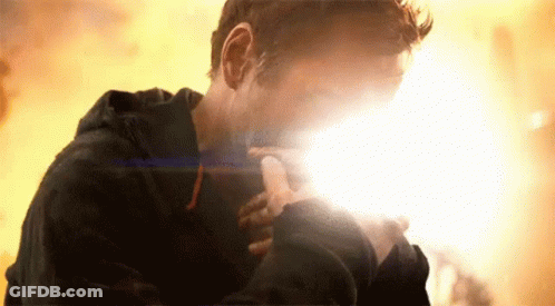 Close Up Man Face With Light GIF