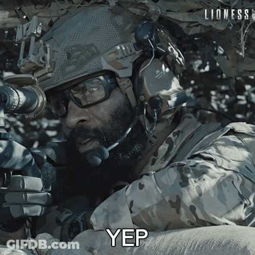 Close Up Man Face With Lioness GIF