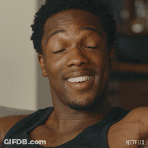 Close Up Man Face With Netflix Logo GIF