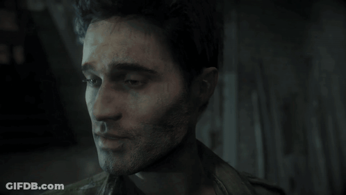 Close Up Man Face With Number 13 On Neck GIF