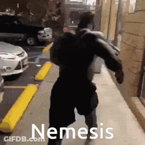 Close Up Man Face With Resident Evil Text GIF