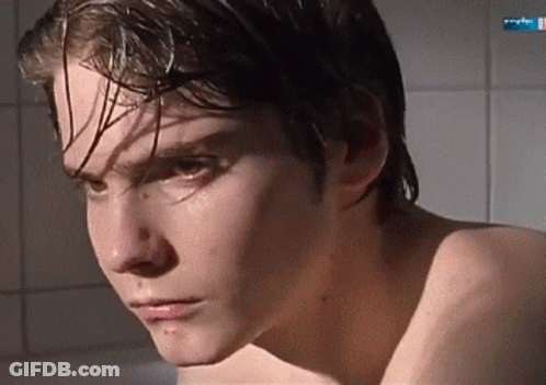 Close Up Man Face With RTL Logo GIF
