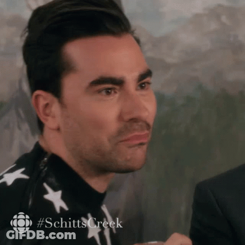Close Up Man Face With Schitts Creek GIF