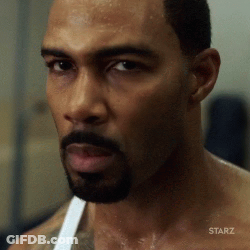 Close Up Man Face With Starz GIF