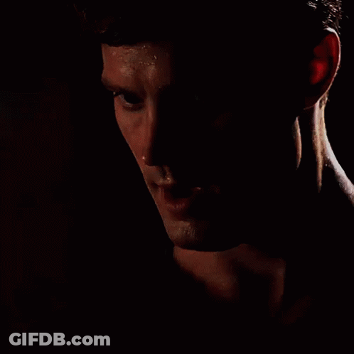 Close Up Man Face With Sweat On Neck GIF