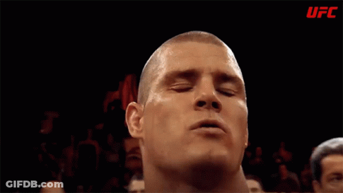 Close Up Man Face With UFC GIF
