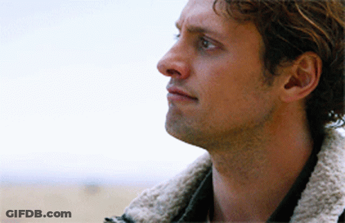 Close Up Man Face With White Collar GIF