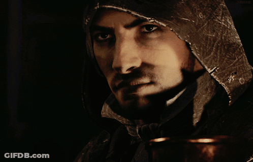 Close Up Man Face With Word Drone GIF