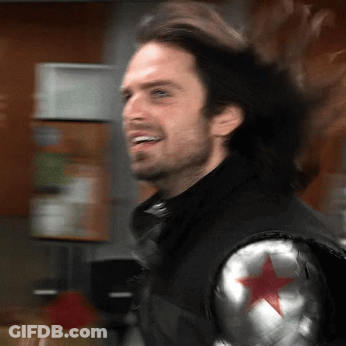 Close Up Man Hair Blowing In Wind GIF