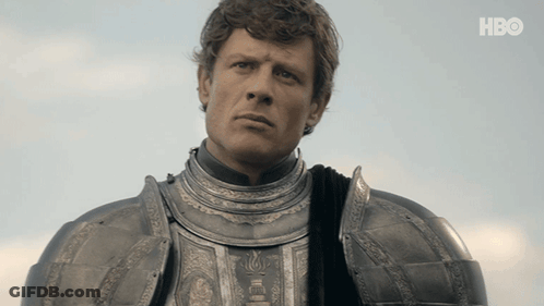 Close-Up Man In Armor With HBO GIF