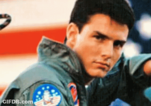 Close Up Man In Jacket With American Flag Patch GIF
