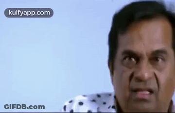 Close Up Man Making Funny Face GIF