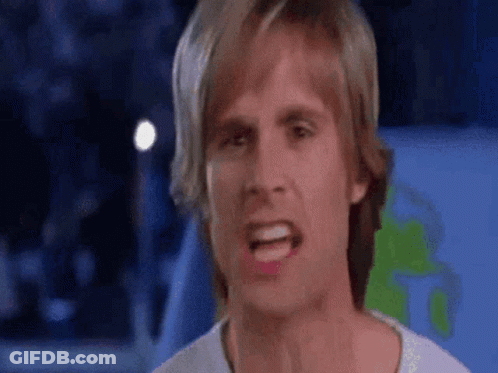 Close Up Man Making Funny Face With Mouth Open GIF