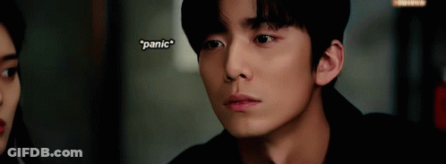 Close Up Man Panic GIF