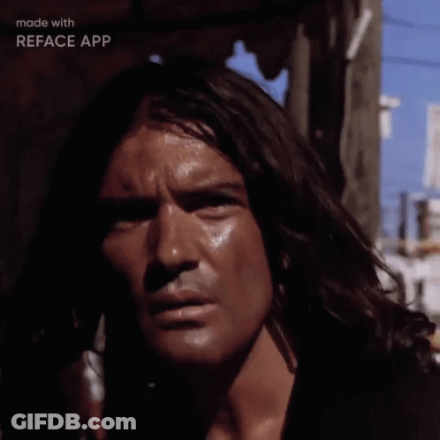 Close Up Man's Face Made With Reface App GIF